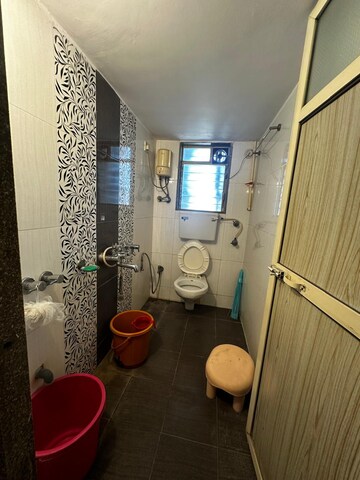 Bathroom in 1 BHK Apartment at Mira Road Swarajya CHS, Mira Road East – for Sale