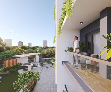Balcony in 4 BHK Apartment at Manchirevula – for Sale