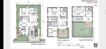 Floor Plan in 3.5 BHK Villa at Mallampet – for Sale