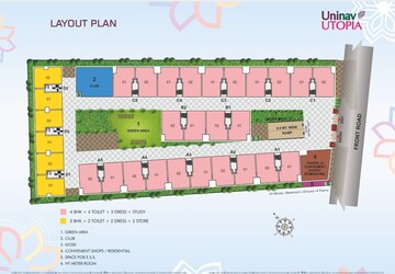 Master Plan in 4 BHK Apartment at Uninav Utopia, Morti – for Sale