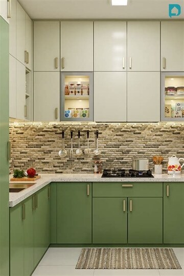 Kitchen in 2 BHK Apartment at Gaur 14th Avenue High Street, Sector 16c Greater Noida – for Sale