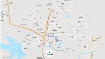 3 BHK Apartment – Map Location View at Hallmark Skyrena, Narsingi - for Sale