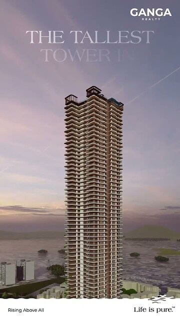4 BHK Apartment – Exterior View View at Ganga Anantam, Sector 85 - for Sale