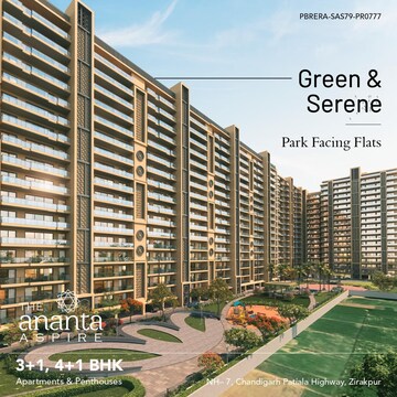 4 BHK Apartment – Exterior View View at The Ananta Aspire, Utrathiya - for Sale
