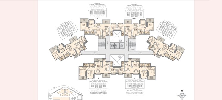 Floor Plan, urban-skyline-phase-2 4 Bedroom 1550 Sq.Ft. Apartment In Ravet Pune 7274782