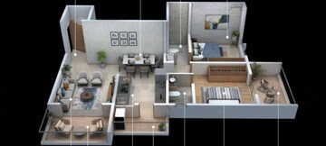 Floor Plan in 2 BHK Apartment at Urban Skyline Phase 2, Ravet – for Sale