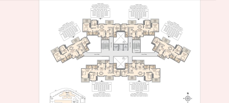 Floor Plan, urban-skyline-phase-2 3 Bedroom 1042 Sq.Ft. Apartment In Ravet Pune 7274968