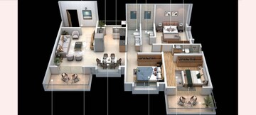 Floor Plan in 3 BHK Apartment at Urban Skyline Phase 2, Ravet – for Sale