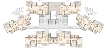 Floor Plan in 2 BHK Apartment at Urban Skyline Phase 2, Ravet – for Sale
