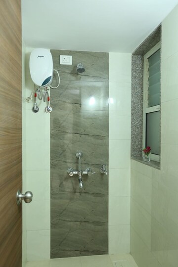 Bathroom in 1 BHK Apartment at Rutu Riverview Classic, Kalyan West – for Sale