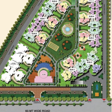 Master Plan in 2 BHK Apartment at Migsun Twiinz, Eta Ii Greater Noida – for Sale