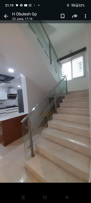 Staircase in 4 BHK Villa at Lahari Jubilee Hills, Jubilee Hills – for Sale