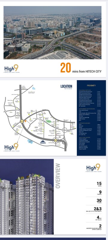 3 BHK Apartment – Map Location View at Anvita High 9, Kollur - for Sale
