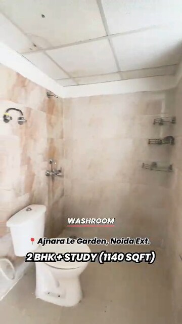 Bathroom in 2.5 BHK Apartment at Ajnara Le Garden, Sector 16b Greater Noida – for Sale