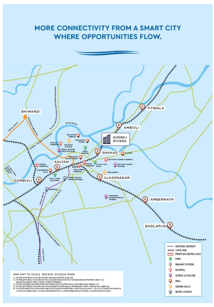 Map Location, godrej-riviera 1 Bedroom 427 Sq.Ft. Apartment In Ambivali Thane 7277700
