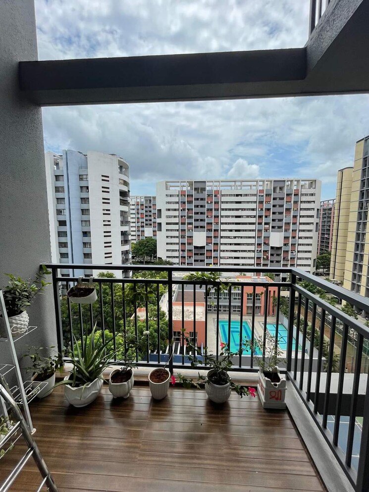 Balcony, kumar-park-infinia 2 Bedroom 850 Sq.Ft. Apartment In Fursungi Pune 7277806