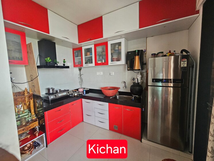 Kitchen, namo-shine-city 1 Bedroom 500 Sq.Ft. Apartment In Chikhali Pune 7279327