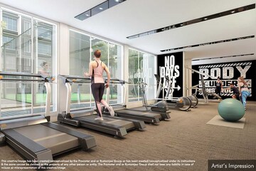 Gym in 3 BHK Apartment at Rustomjee Stella, Bandra East – for Sale