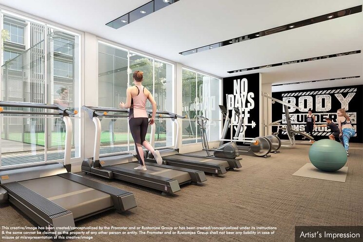 Gym, rustomjee-stella 3 Bedroom 1414 Sq.Ft. Apartment In Bandra East Mumbai 7282029