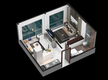 Floor Plan in 3 BHK Apartment at Rustomjee Stella, Bandra East – for Sale