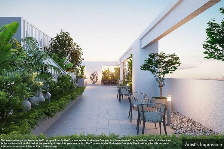 Balcony, rustomjee-stella 2 Bedroom 1039 Sq.Ft. Apartment In Bandra East Mumbai 7281953