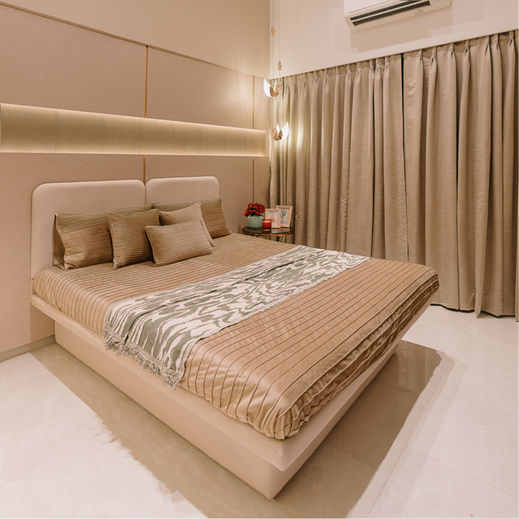 Bedroom, satre-happynest 2 Bedroom 626 Sq.Ft. Apartment In Sai Nagar Mumbai 7284565