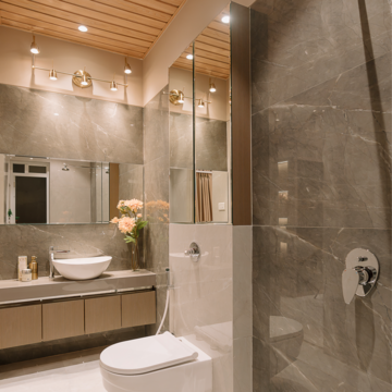 Bathroom in 1 BHK Apartment at Satre Happynest, Sai Nagar – for Sale