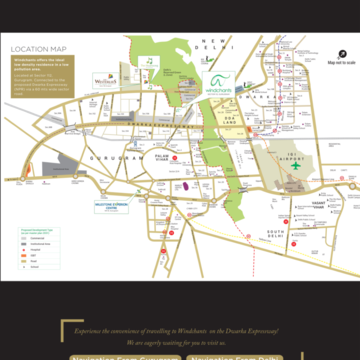 5 BHK Penthouse – Map Location View at Experion Windchants, New Palam Vihar Phase 2 - for Sale