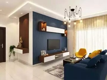 Living Room in 2 BHK Apartment at Sheth Auris Serenity Tower 1, Malad West – for Sale
