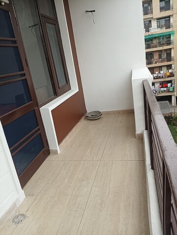 Balcony in 3 BHK Apartment at Shri Devaji Residency, Dhakoli Village – for Sale