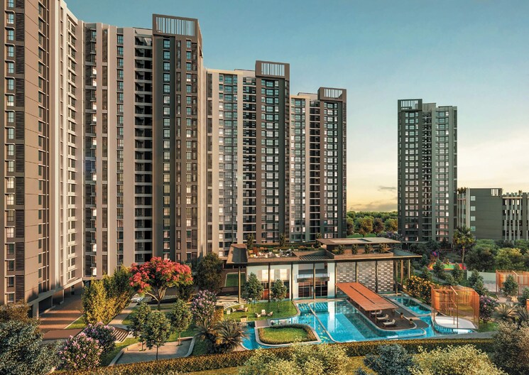 Exterior View, godrej-nirvaan 2 Bedroom 631 Sq.Ft. Builder Floor In Themghar Thane 7286882