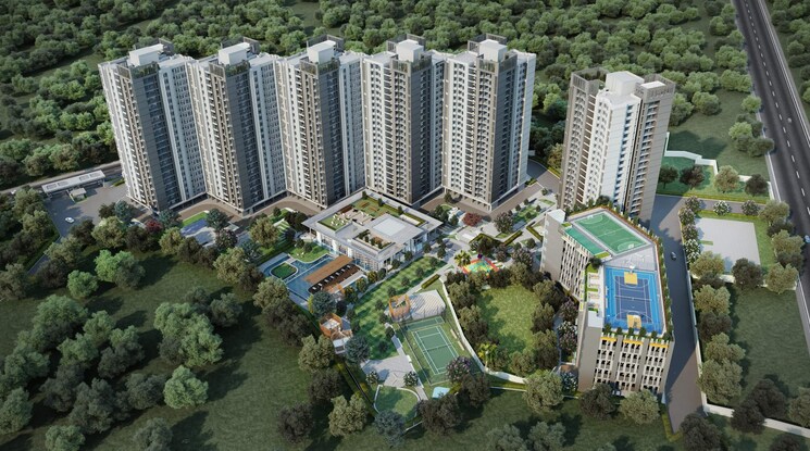 Master Plan, godrej-nirvaan 2 Bedroom 631 Sq.Ft. Builder Floor In Themghar Thane 7286882