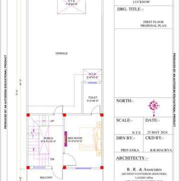 Floor Plan in 3.5 BHK Villa at Nijampur Malhaur – for Sale