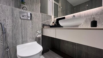 Bathroom in 4 BHK Apartment at Yukti Anchor Point Oasis, Malad West – for Sale