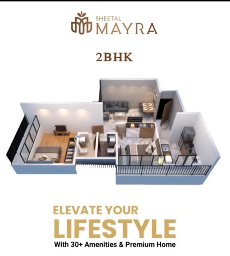 Floor Plan, dgs-sheetal-mayra 2 Bedroom 1114 Sq.Ft. Apartment In Virar East Palghar 7290041