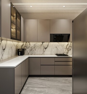 Kitchen in 4 BHK Builder Floor at Paschim Vihar – for Sale