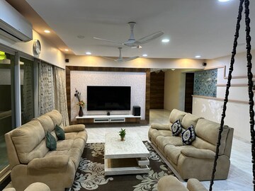 Living Room in 4 BHK Apartment at Vesu – for Sale