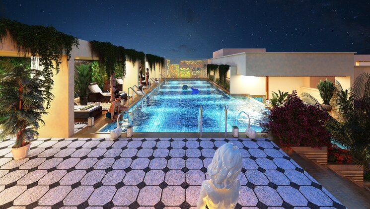 Swimming Pool, patrakar colony 4 Bedroom 2282 Sq.Ft. Apartment In Patrakar Colony Jaipur 7291517