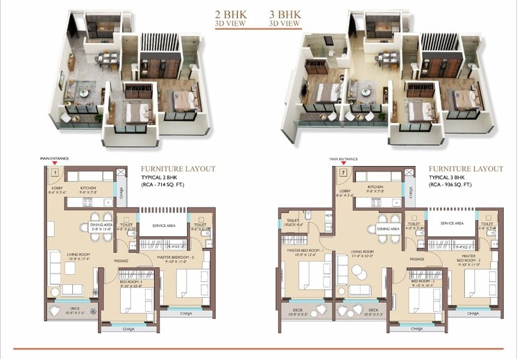Floor Plan, cllaro-urban-grandeur 4 Bedroom 1428 Sq.Ft. Apartment In Mira Road Thane 7291655