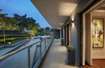 Balcony in 3 BHK Apartment at Krisumi Waterside Residences, Sector 36a – for Sale