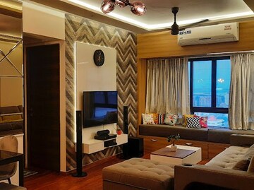 Living Room in 2 BHK Apartment at Sheth Edmont Aurelia, Kandivali West – for Sale