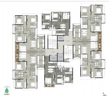 Floor Plan in 2 BHK Apartment at Happy Jade Gardens, Ghatkopar East – for Sale