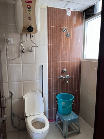 Bathroom in 3 BHK Apartment at Grah Avas Green View Heights, Raj Nagar Extension – for Sale