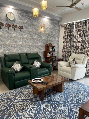 Living Room in 4 BHK Apartment at Eldeco Green Meadows, Pi Greater Noida – for Rent