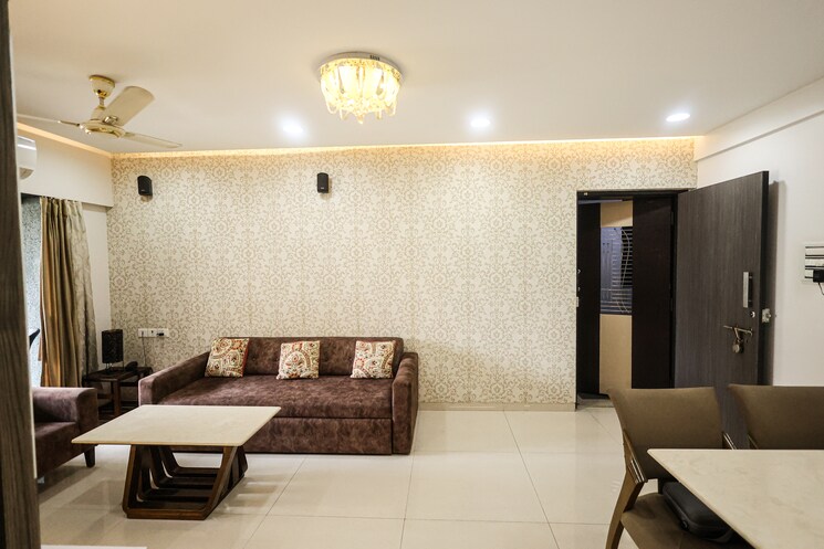 Living Room, unique-greens-ghodbunder-road 2 Bedroom 700 Sq.Ft. Apartment In Ghodbunder Road Thane 7296278