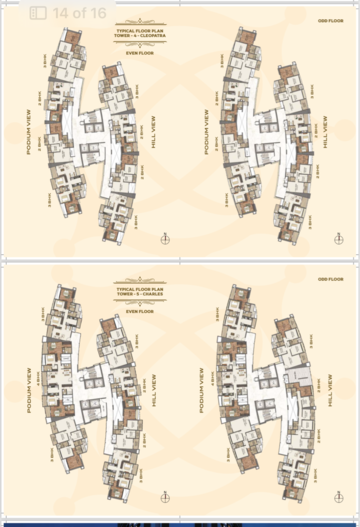 Master Plan in 3 BHK Apartment at Paradise Sai World Empire, Kharghar Sector 36 – for Sale