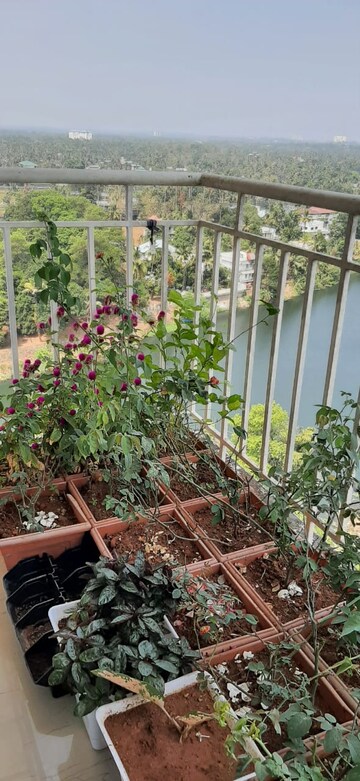 Balcony in 3 BHK Apartment at Aluva – for Sale