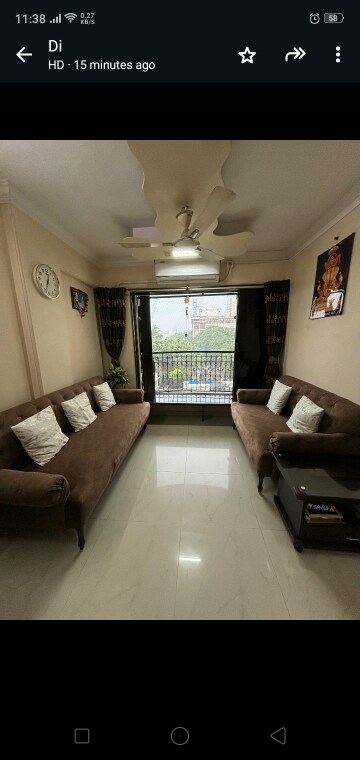 Living Room in 2 BHK Apartment at Leena Enclave, Kandivali West – for Sale