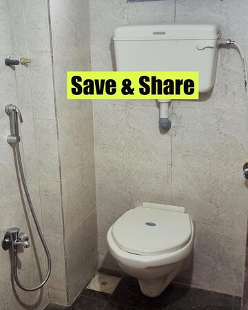 Bathroom in 1 BHK Penthouse at Shantee Sunshine Green Park, Vasai East – for Sale