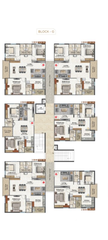 Floor Plan in 3 BHK Apartment at Tellapur – for Sale